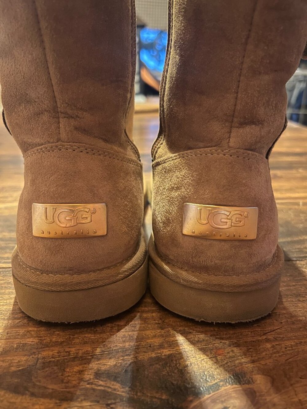 UGGS Tall Fleece Boots with buckle Tan Color women’s size 9